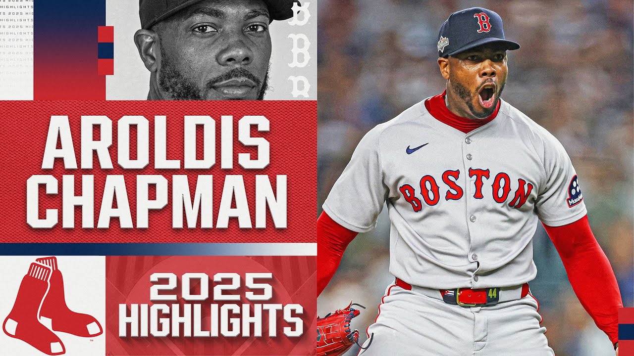 Aroldis Chapman won American League Reliever of the Year in a DOMINANT 2025 season with Boston! 💪