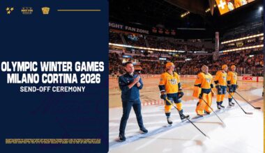 Honoring our 2026 Olympians: Full Pregame Ceremony