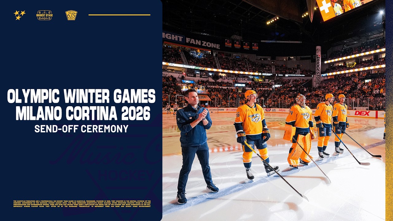 Honoring our 2026 Olympians: Full Pregame Ceremony
