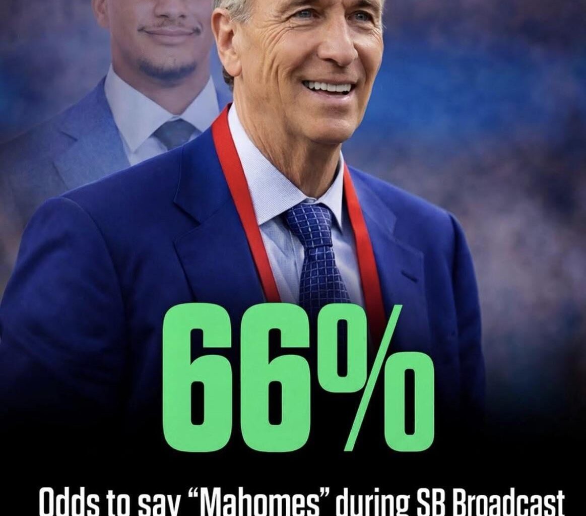 No shot Collinsworth goes an entire Super Bowl without mentioning Mahomes…