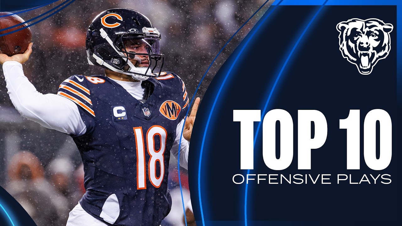 TOP 10: Offensive plays of the 2025 season| Chicago Bears