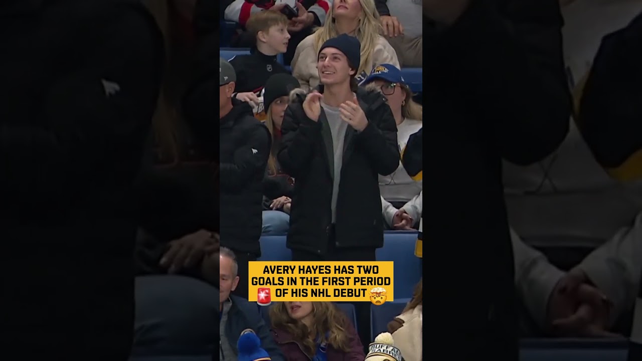 Avery Hayes Scores Twice in NHL Debut