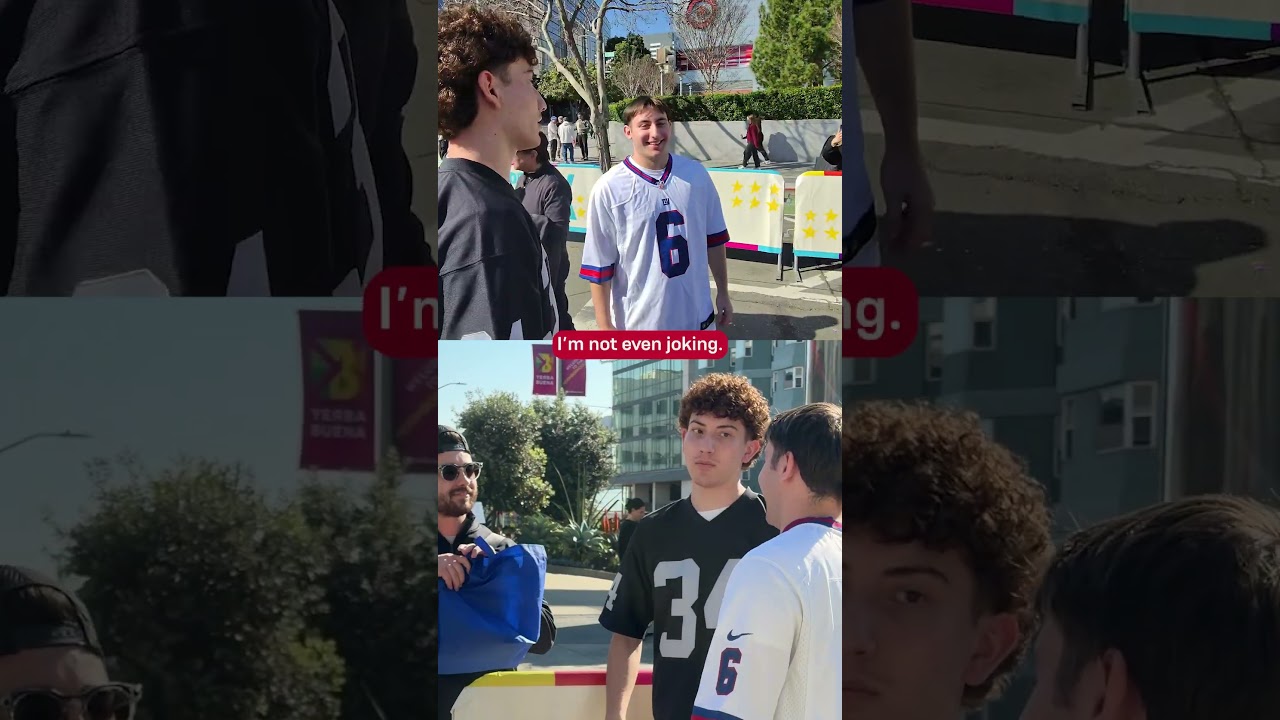 Found a Giants fan to surprise in San Fran 👀 #shorts #nfl #giants #nygiants #newyorkgiants #fans