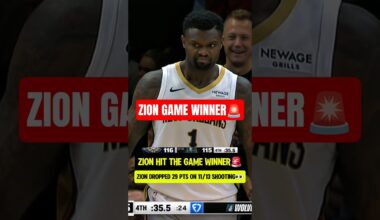 CLUTCH Zion GAME WINNER vs Twolves👀