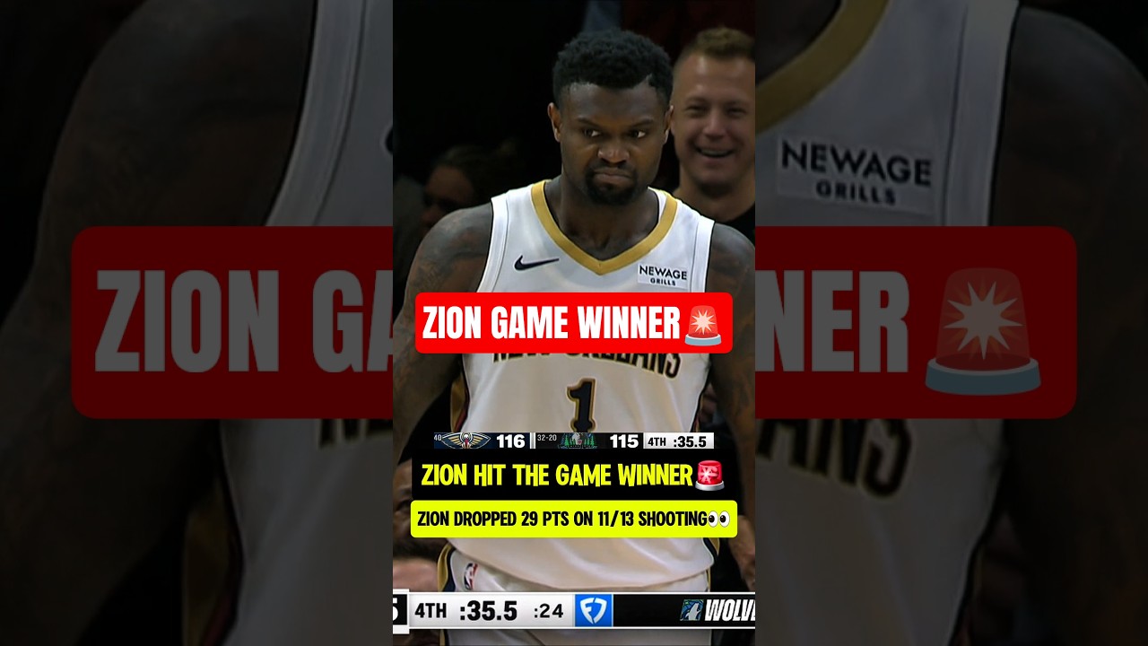 CLUTCH Zion GAME WINNER vs Twolves👀