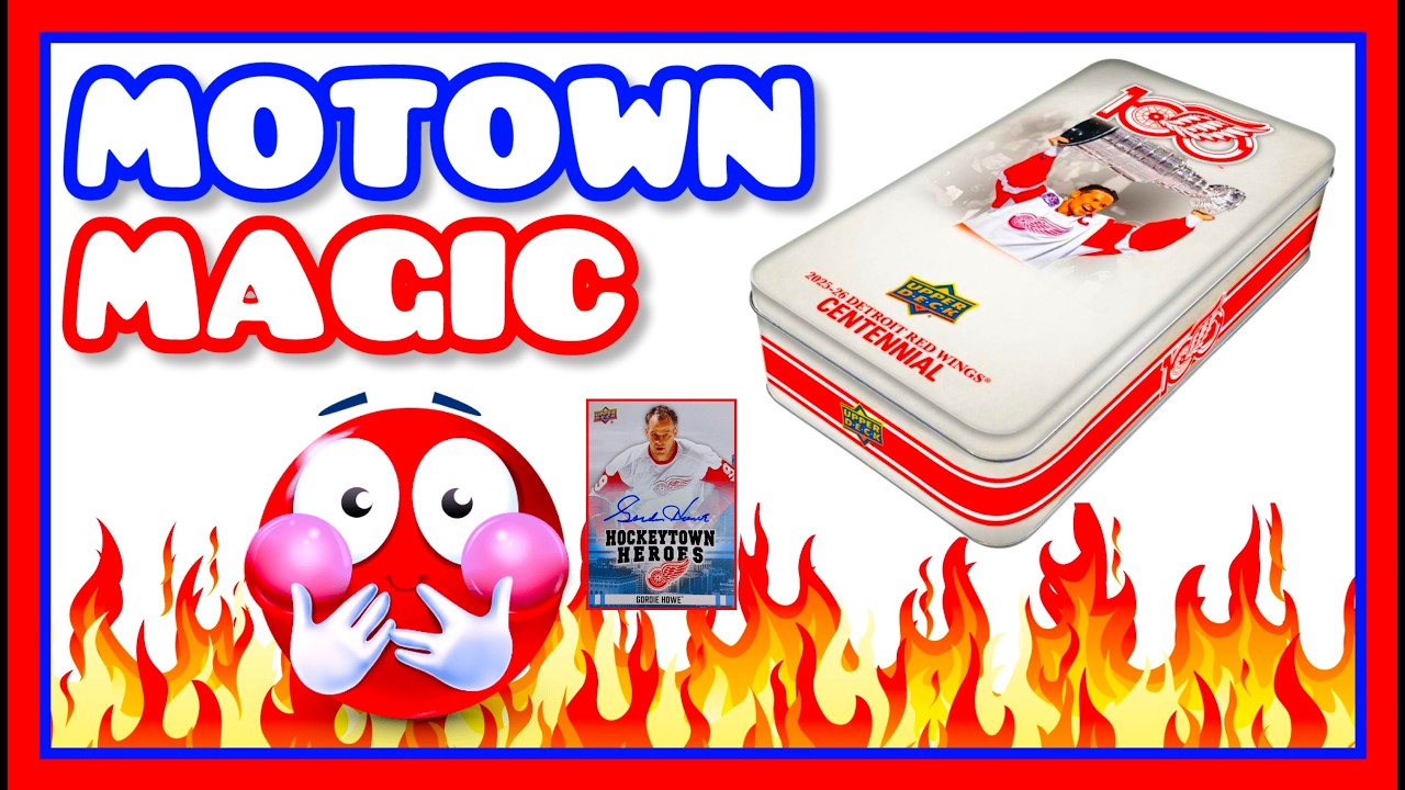 MO' MAGIC! 2025-26 Upper Deck Detroit Red Wings Centennial Hockey Hobby Tin Break 1 (2026)