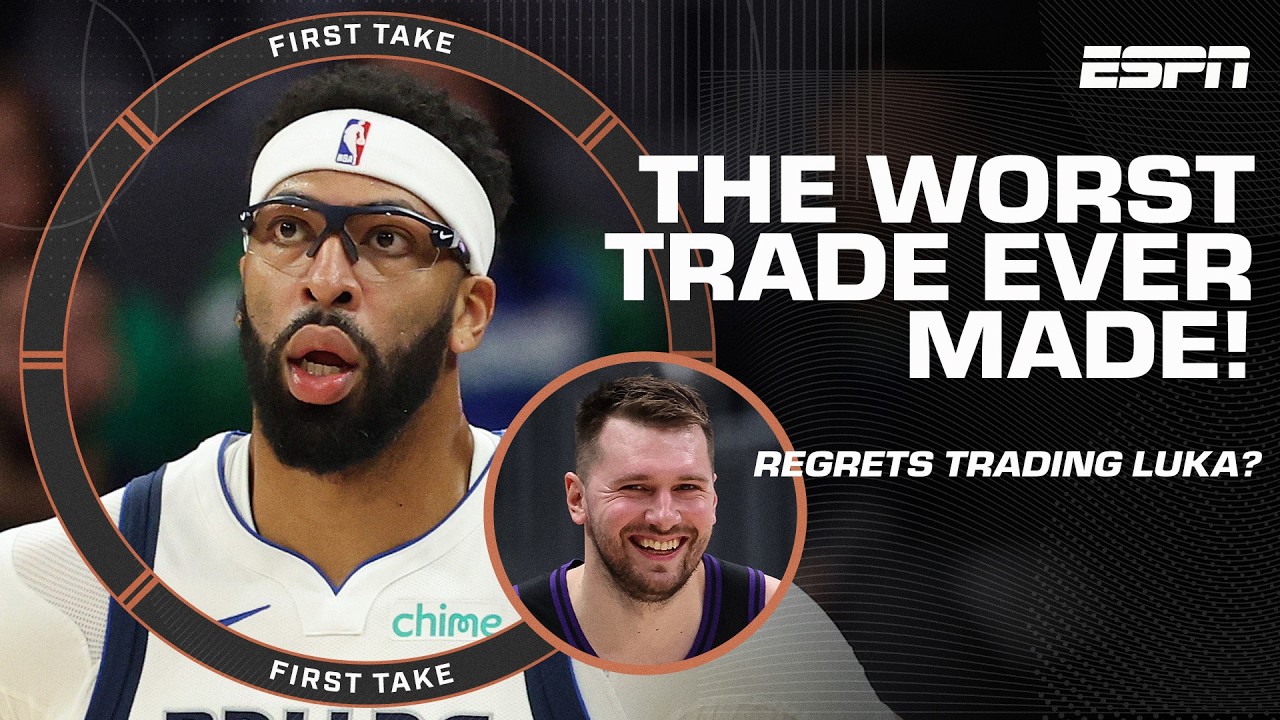 Stephen A. GOES OFF on the Mavs after the AD trade: They lucked up 'cus they got Flagg | First Take