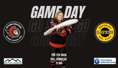 2026/02/07- 11:00 AM : Ottawa Senators WHC  vs Waterloo Warriors  (OWHA U22 Elite - Regular Season)