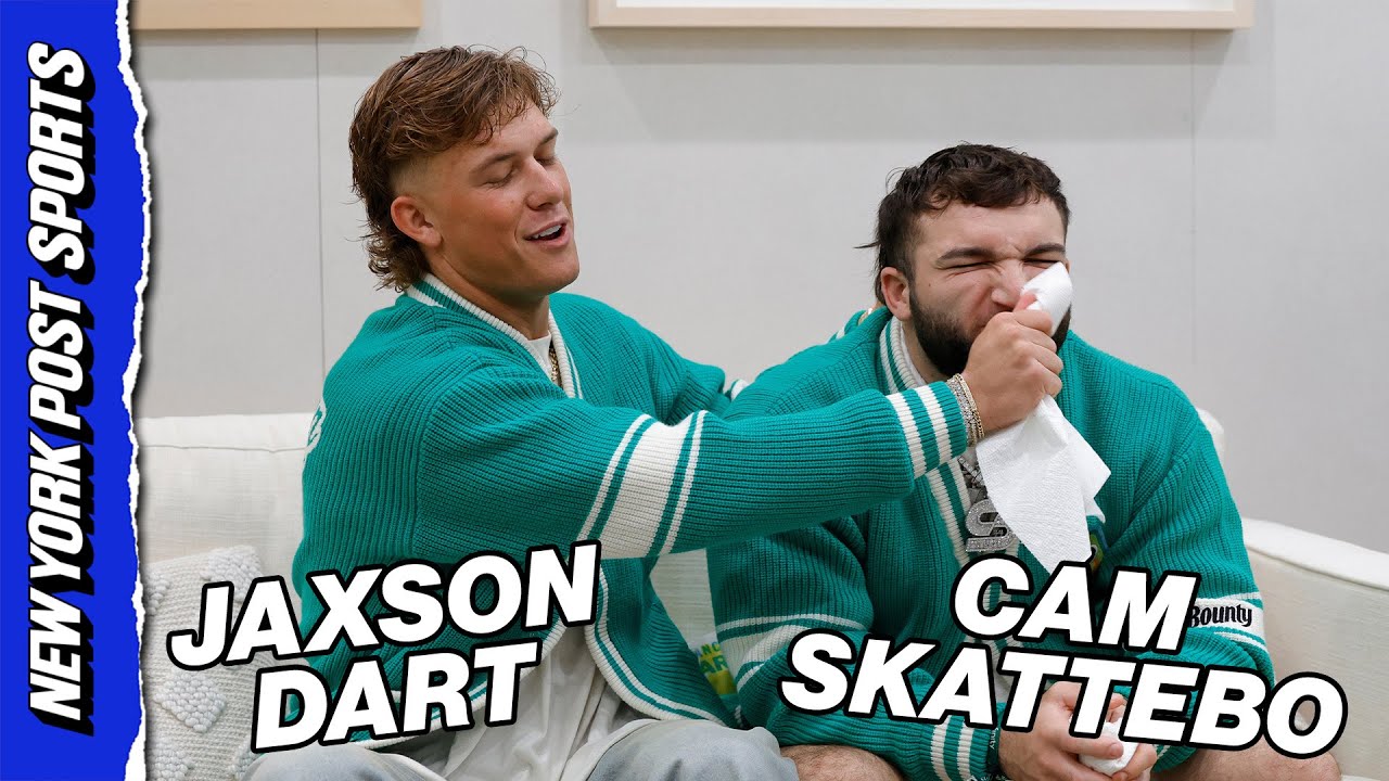 EXCLUSIVE | Jaxson Dart & Cam Skattebo on Matt Nagy as Giants OC, lessons from first year in NFL