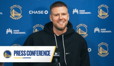 Kristaps Porzingis' First Press Conference with the Golden State Warriors