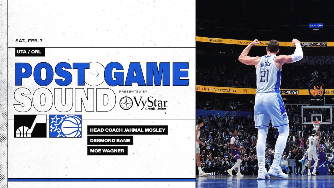 POSTGAME SOUND: UTAH JAZZ VS. ORLANDO MAGIC | COACH MOSE, DESMOND BANE & MORITZ WAGNER