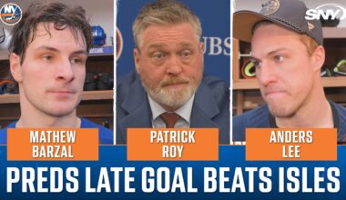 Islanders burned by late Nashville goal in disappointing home loss