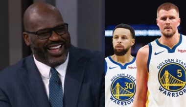 Shaq laughs at the Warriors trading for Kristaps Porzingis - Inside the NBA