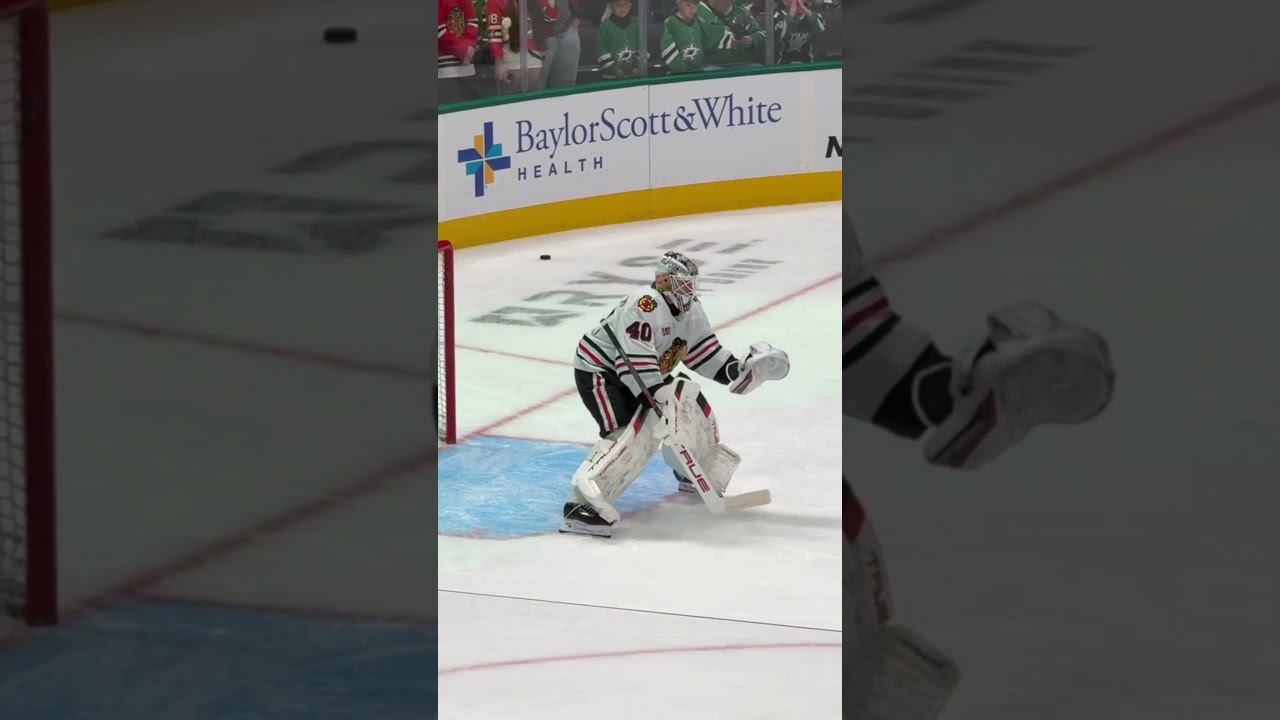 Wait until the end… #goaliegearsnob #chicagoblackhawks #arvidsoderblom #truegoalie