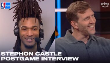 Stephon Castle Breaks Down Historic 40-Point Triple-Double vs. Mavs | NBA on Prime
