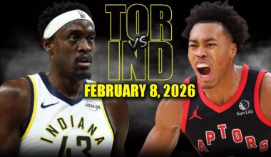 Toronto Raptors vs Indiana Pacers Full Game Highlights – February 8, 2026 | NBA Season