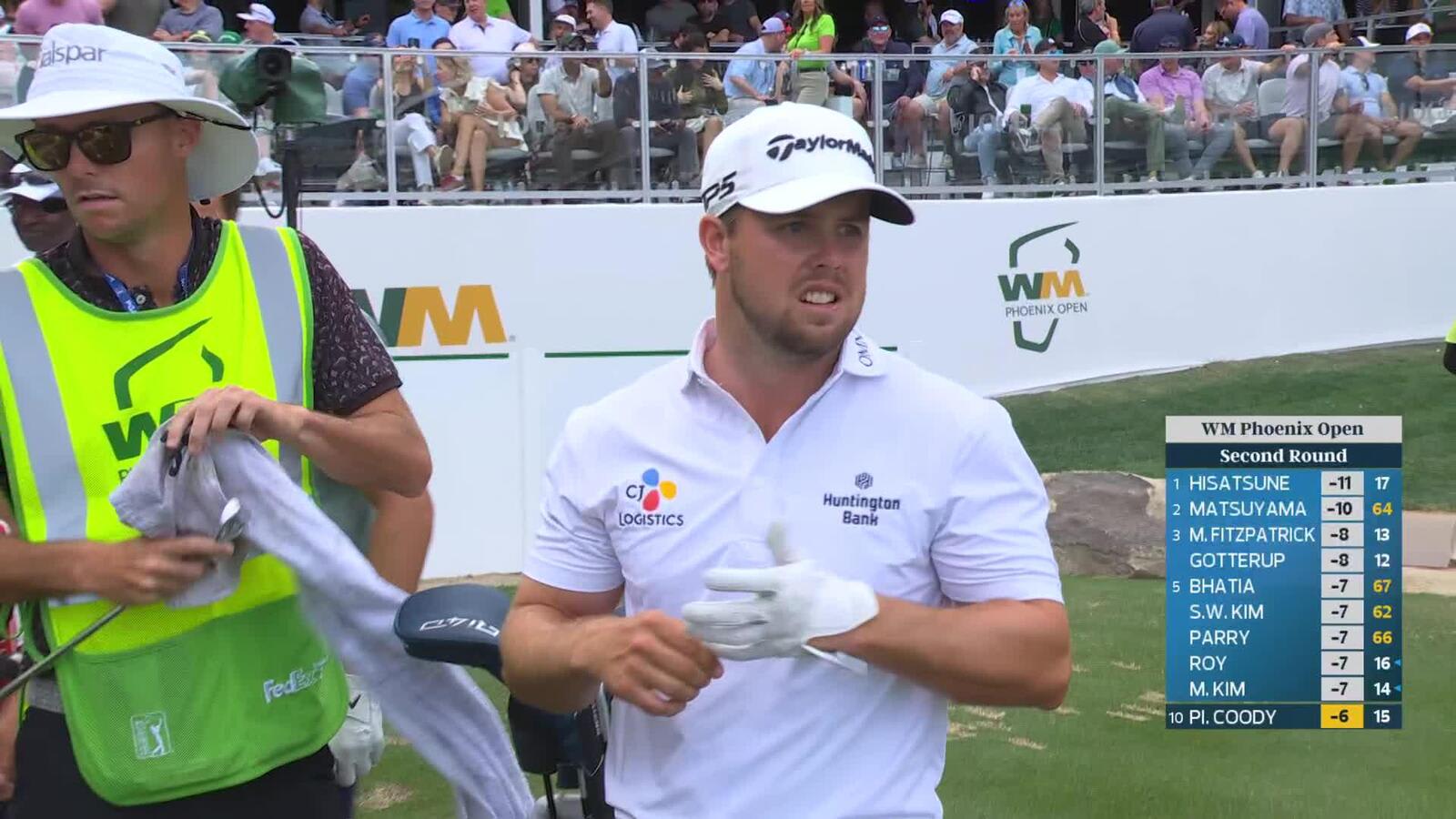 Pierceson Coody hits 172-yard tee shot to 14 feet, sets up birdie on No. 16 at WM Phoenix Open