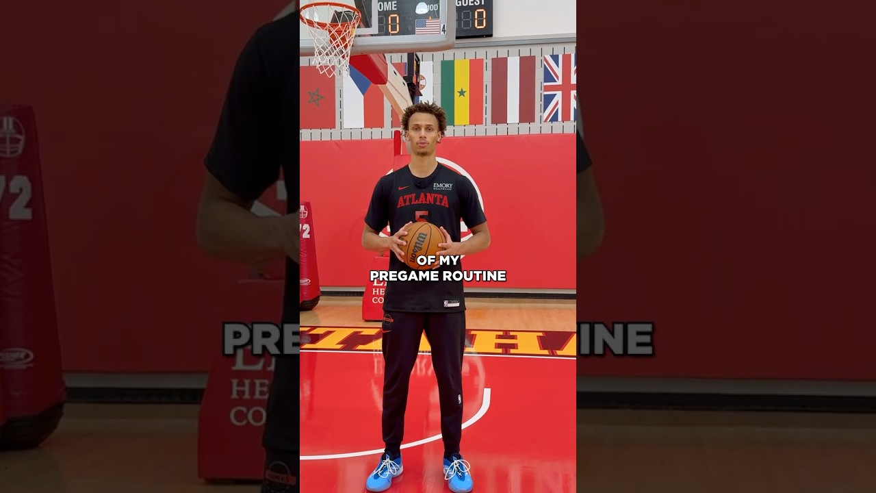 Dyson's most important pregame routine 🪸 #hawks #nba