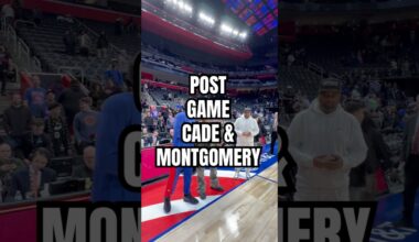 All love in Detroit 🤝 #nba #detroitpistons