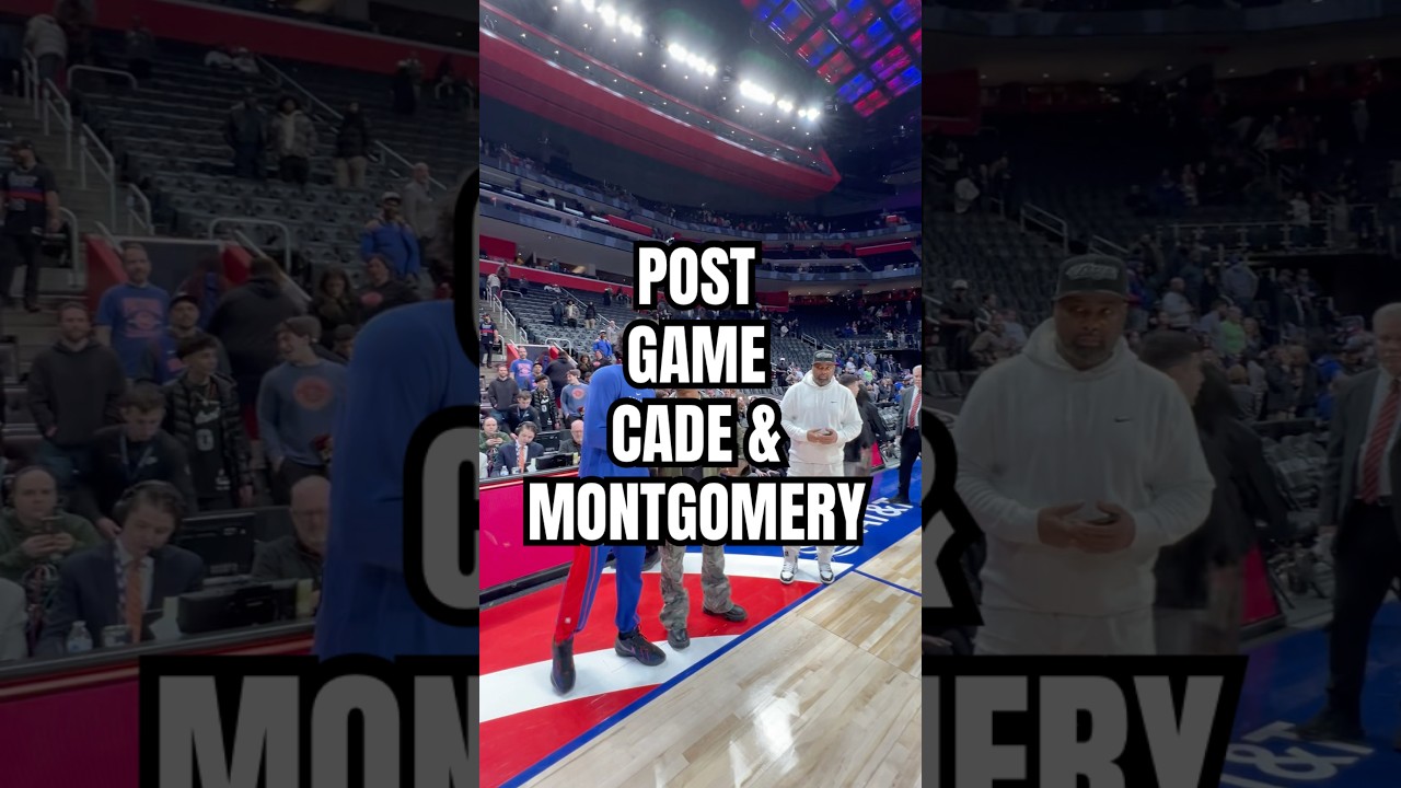 All love in Detroit 🤝 #nba #detroitpistons