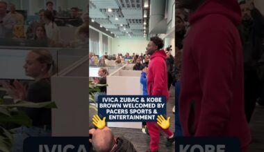 Ivica Zubac and Kobe brown Welcomed to Indianapolis by Pacers Employees