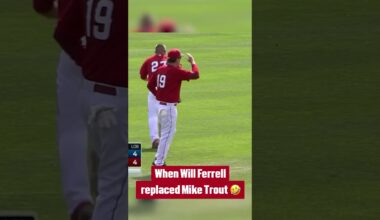 Mike Trout is lucky that Will Ferrell stuck to acting 🤣