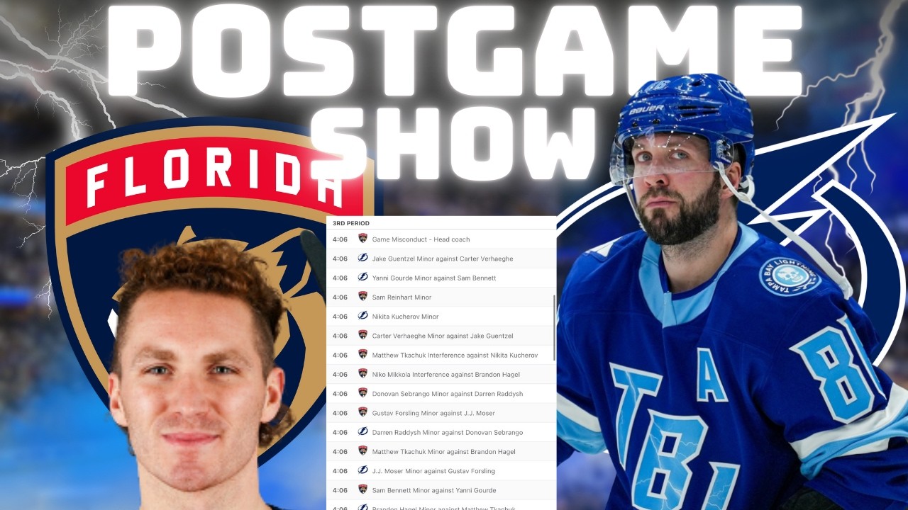 The Tampa Bay Lightning BLOWOUT The Florida Panthers...Cats Throw A Tantrum | Game Recap