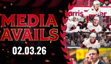 Nick Cousins, Dylan Cozens, Jake Sanderson, Travis Green Postgame Media vs CAR