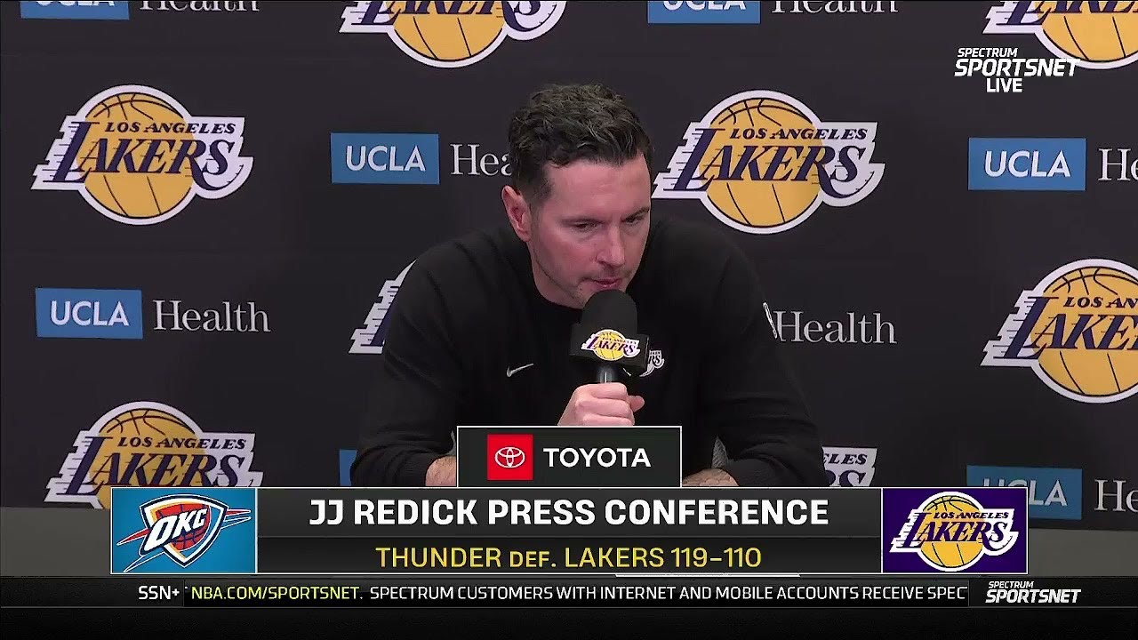 JJ Redick POSTGAME INTERVIEWS | Los Angeles Lakers loss to Oklahoma City Thunder 119-110