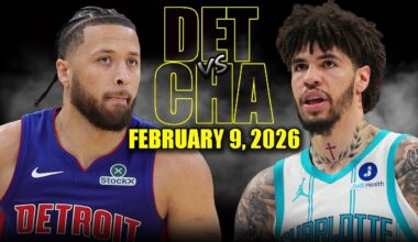 Detroit Pistons vs Charlotte Hornets Full Game Highlights – February 9, 2026 | NBA Season