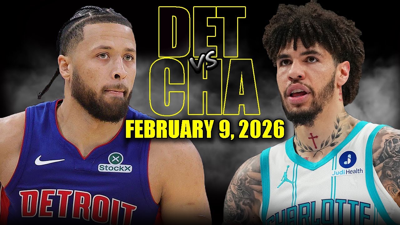 Detroit Pistons vs Charlotte Hornets Full Game Highlights – February 9, 2026 | NBA Season