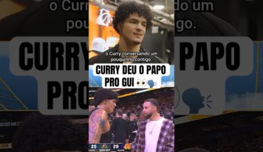 CURRY DEU O PAPO PRO GUI 👀🇧🇷 #nba