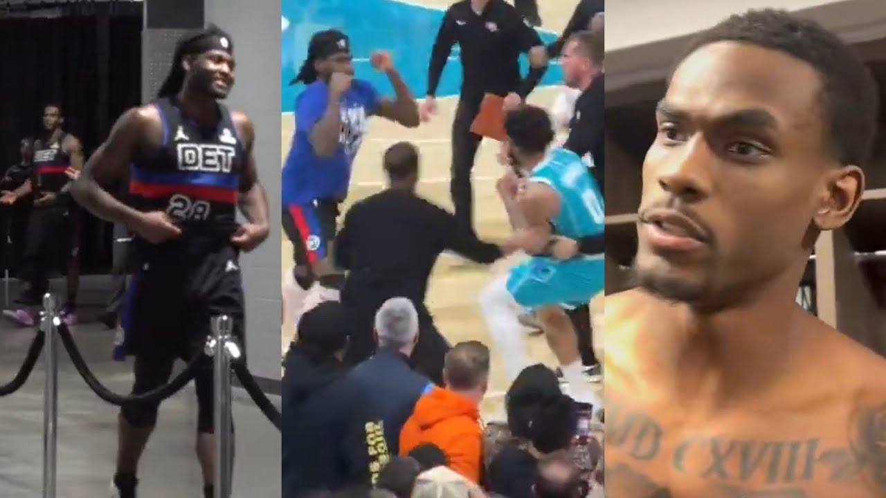 Isaiah Stewart says can't expect me to stay on bench and Jalen Duren reacts to fight