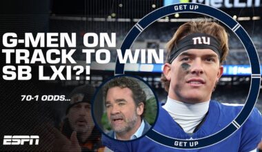 New York Giants at 70-1 odds to WIN Super Bowl LXI 👀 'I just don't see it!' - Jeff Saturday | Get Up