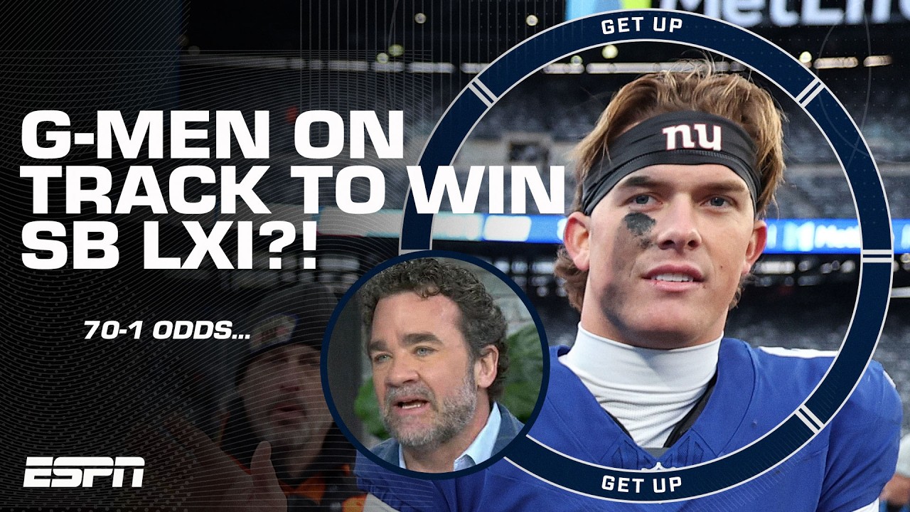 New York Giants at 70-1 odds to WIN Super Bowl LXI 👀 'I just don't see it!' - Jeff Saturday | Get Up