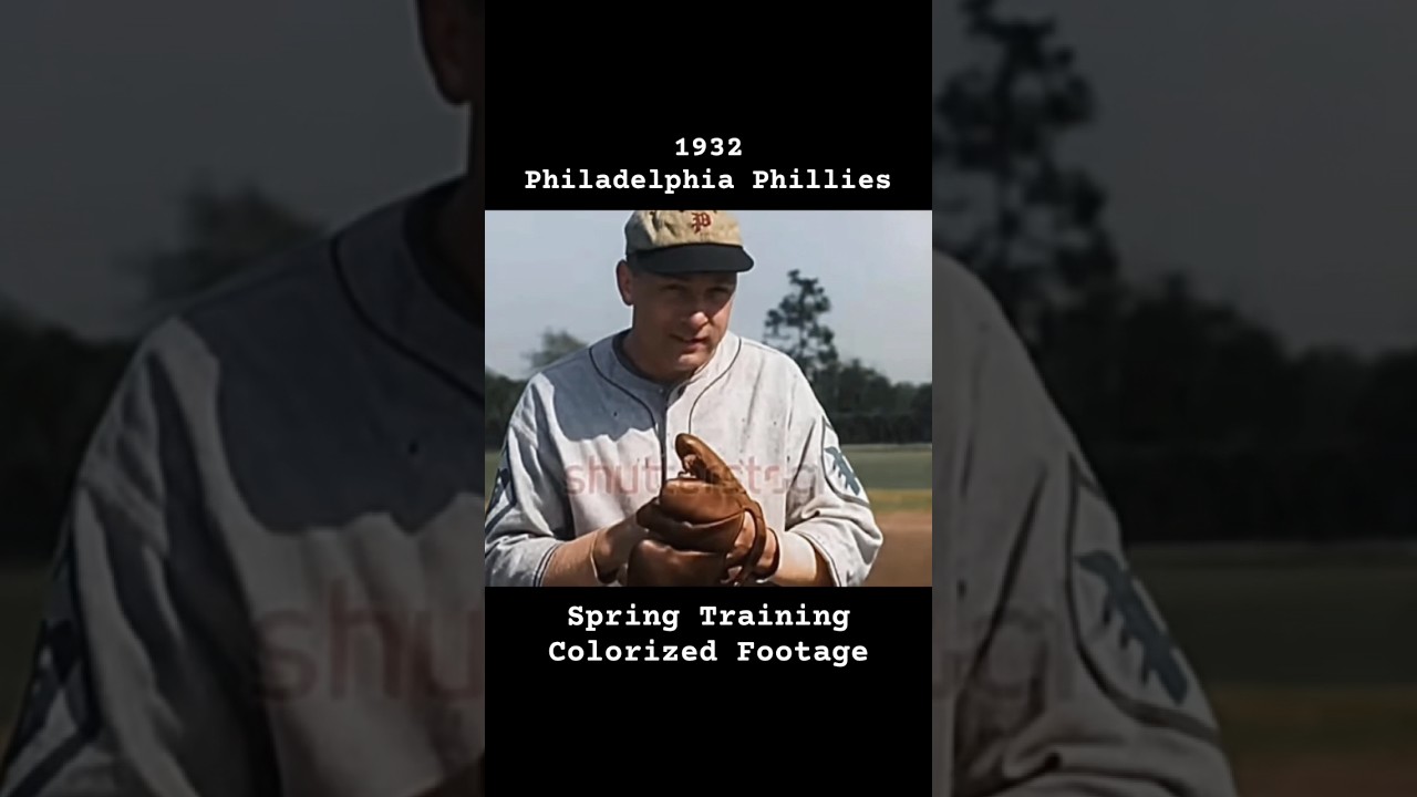 1932 Philadelphia Phillies Spring Training Footage #baseball #youtubeshorts