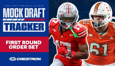 Mock Draft Tracker 1.0: First Round Order Set | New York Giants