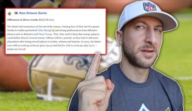 ESPN Ranked the Saints HERE in 2026 NFL Power Rankings | James Skrmetta Reacts