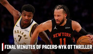 WILD OT FINISH 🔥 Pacers-Knicks goes down TO THE WIRE 👀 | NBA on ESPN