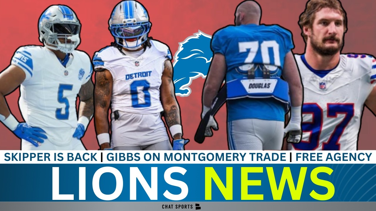 Lions News: Lions Hire Dan Skipper, Jahmyr Gibbs Speaks On David Montgomery Trade + Free Agency