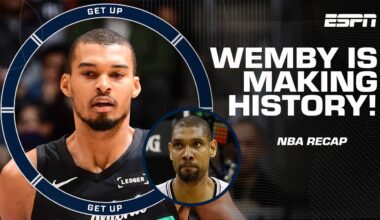 Victor Wembanyama has more 40-PT games for the Spurs than TIM DUNCAN 🤯 | Get Up