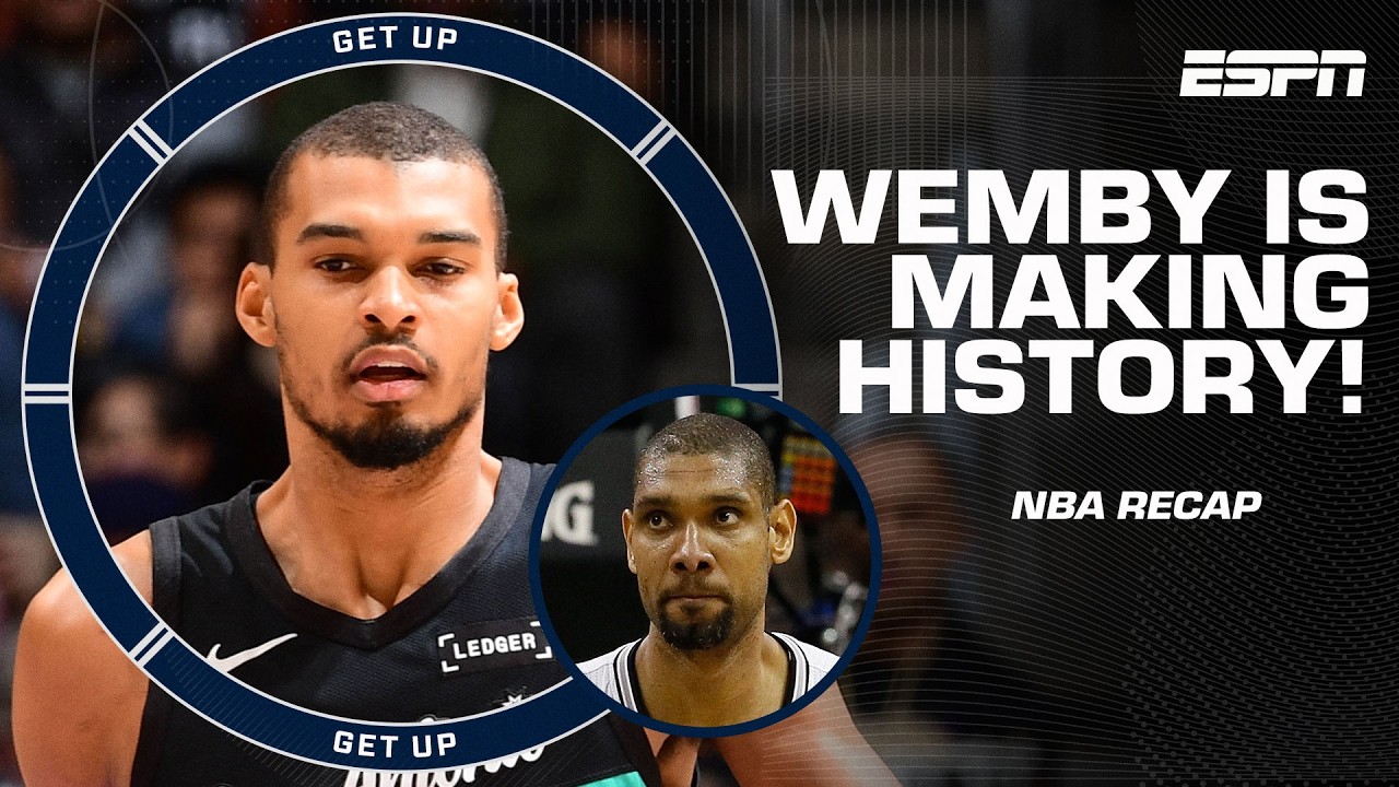 Victor Wembanyama has more 40-PT games for the Spurs than TIM DUNCAN 🤯 | Get Up