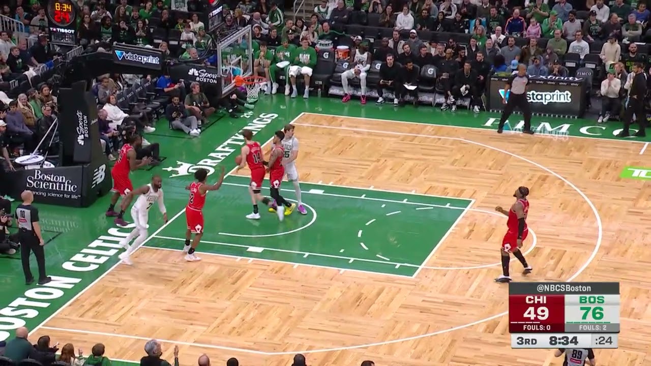 Nikola Vucevic leads Boston Celtics to 124-105 win over Chicago Bulls | Extended Highlights