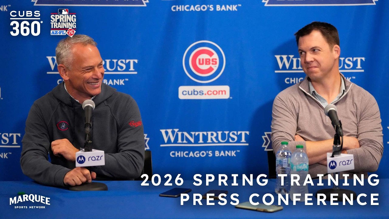 Jed Hoyer, Carter Hawkins open Cubs spring training with press conference | Marquee Sports Network