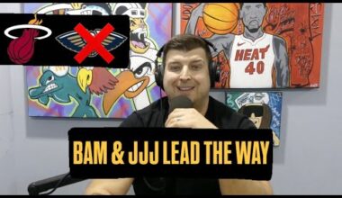 Miami Heat Beat Pelicans Before All Star Break w/ Big Nights From Bam Adebayo and Jaime Jaquez Jr.