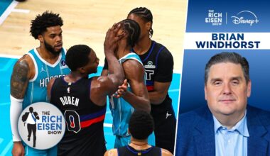 ESPN’s Brian Windhorst Weighs In on Pistons-Hornets Brawl Suspensions | The Rich Eisen Show