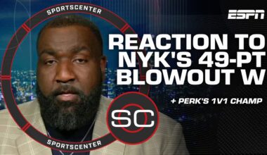 KAT's importance ON DISPLAY in Knicks-76ers 👏 + Perk endorses NBA 1-on-1 tournament 👀 | SportsCenter