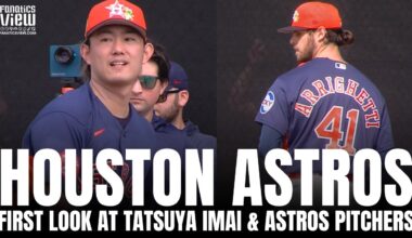 First Look at Tatsuya Imai & Houston Astros 2026 Pitchers Throwing at Houston Astros Spring Training