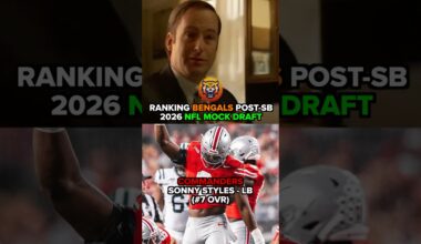 RANKING @Bengal Post-SB NFL Mock Draft #nfldraft #nfl #shorts