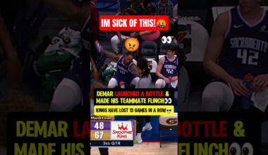 DeMar FURIOUS during 13th loss in a ROW😭